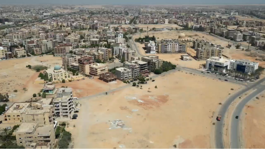Aerial view of the expansion site in 10th of Ramadan City